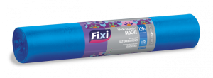 Worki na śmieci MOCNE LDPE 120L 25 szt. niebieskie FIXI
