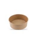 Miska papierowa o pojemności 500 ml i średnicy 150 mm, kolor kraft. Stojąca, z gładkimi brzegami, bez wieczka. Przeznaczona do serwowania potraw, wykonana z ekologicznego materiału, idealna do jednorazowego użytku.