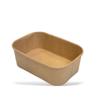 Pojemnik papierowy prostokątny KRAFT 750 ml 300 szt 